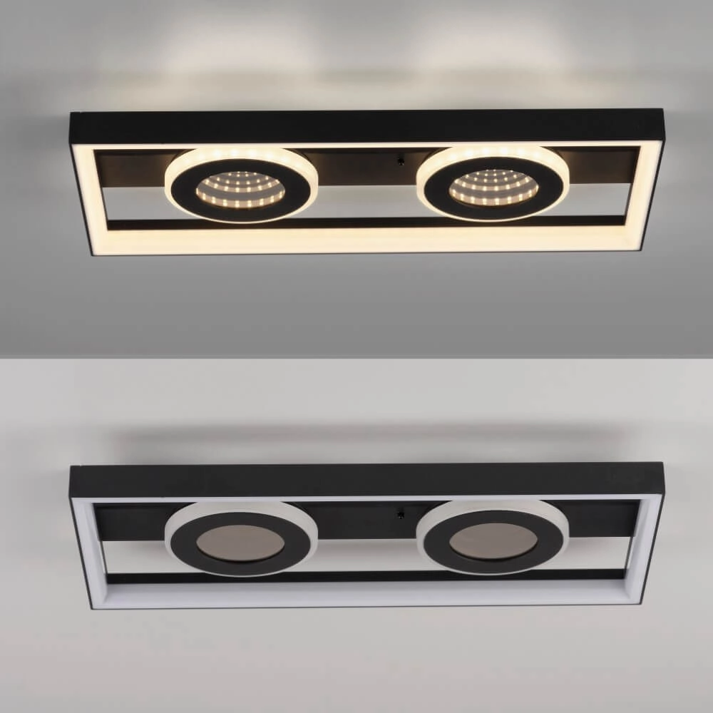 Rechthoekige plafondlamp Traforo dubbel Paul Neuhaus 4012248384893