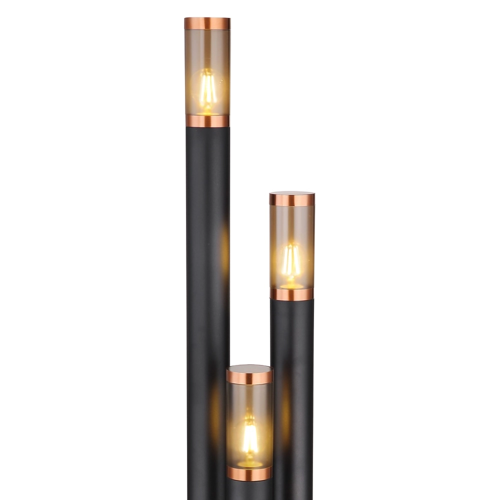 3-lichts tuinlamp Boston zwart Globo 9007371442904