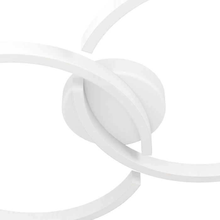 Witte led plafondlamp Amandolo 2-ringen Eglo 9008606275069