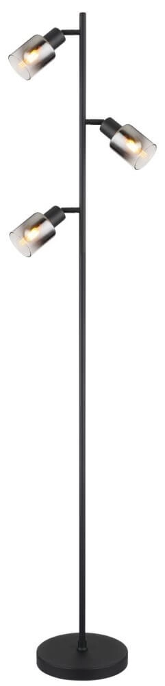 Vloerlamp Hubertus met smoke glas