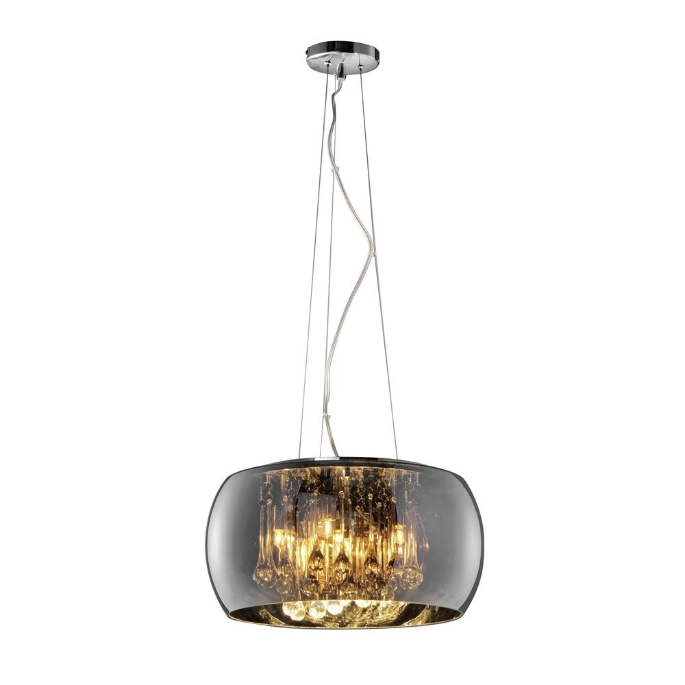 Hanglamp Vapore 5-lichts 40cm smoke