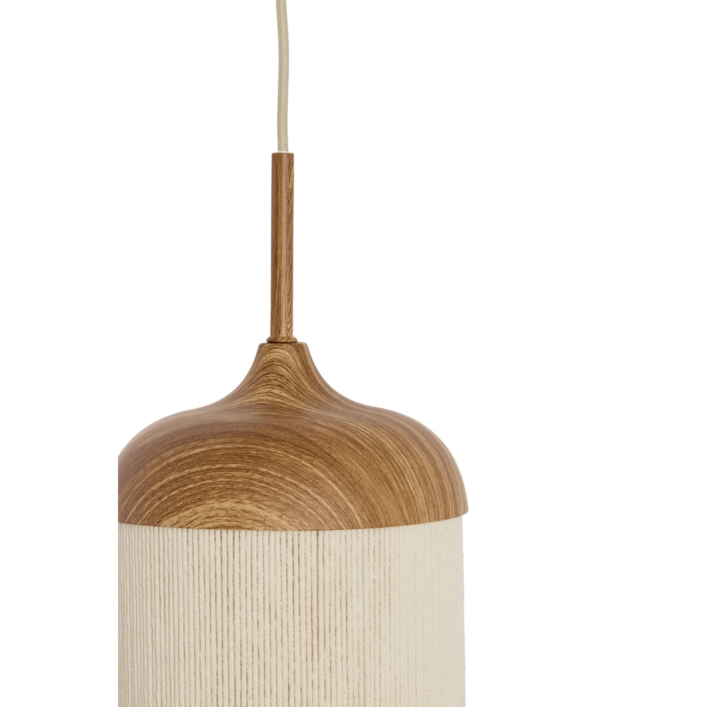 3-lichts hanglamp Danialo licht bruin met touw Light & Living 8717807816728