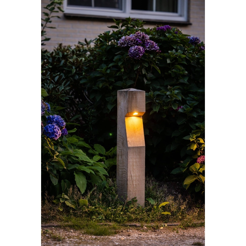 Houten padverlichting Eye 150 Eiken - 15x15x90 - 2700K Timberlab 8716803513822