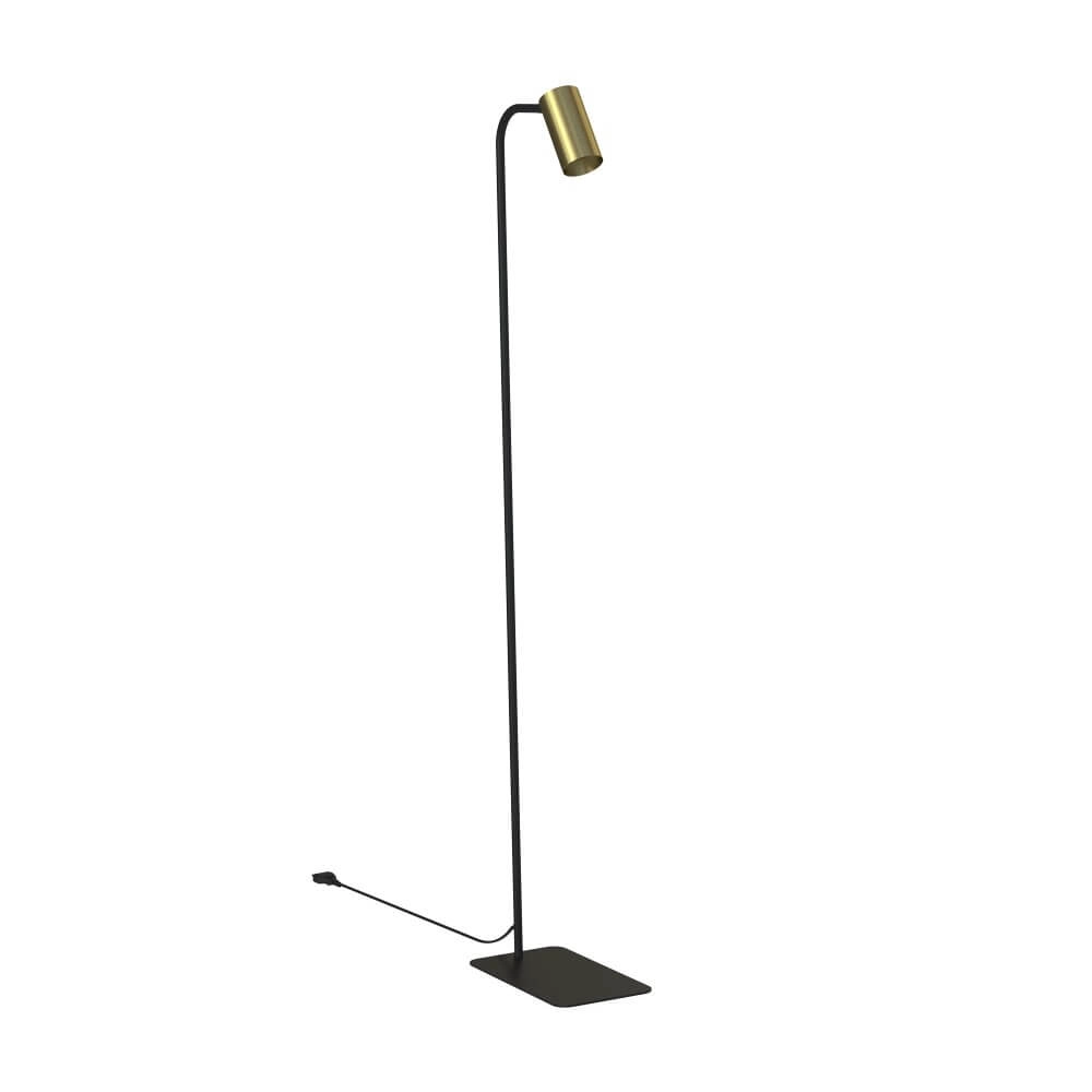 Chique leeslamp Mono zwart met goud