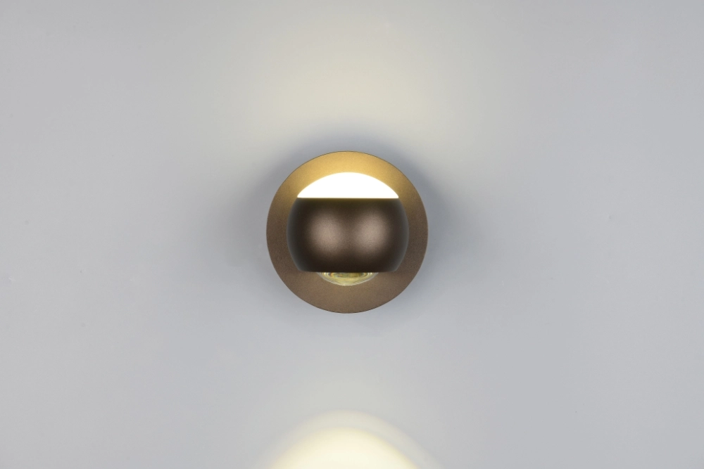 Led wandlamp Orbit platinum bruin Trio 4017807686630