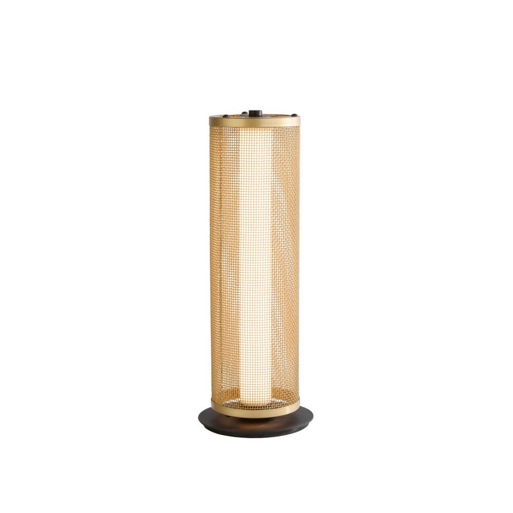 Tafellamp Thread zwart met goud mesh Searchlight 5053423273099