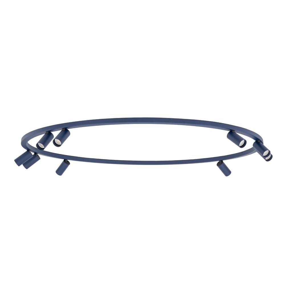 Cirkel opbouwspots Fourty 9x GU10 - donker blauw Lyora 5903139119535