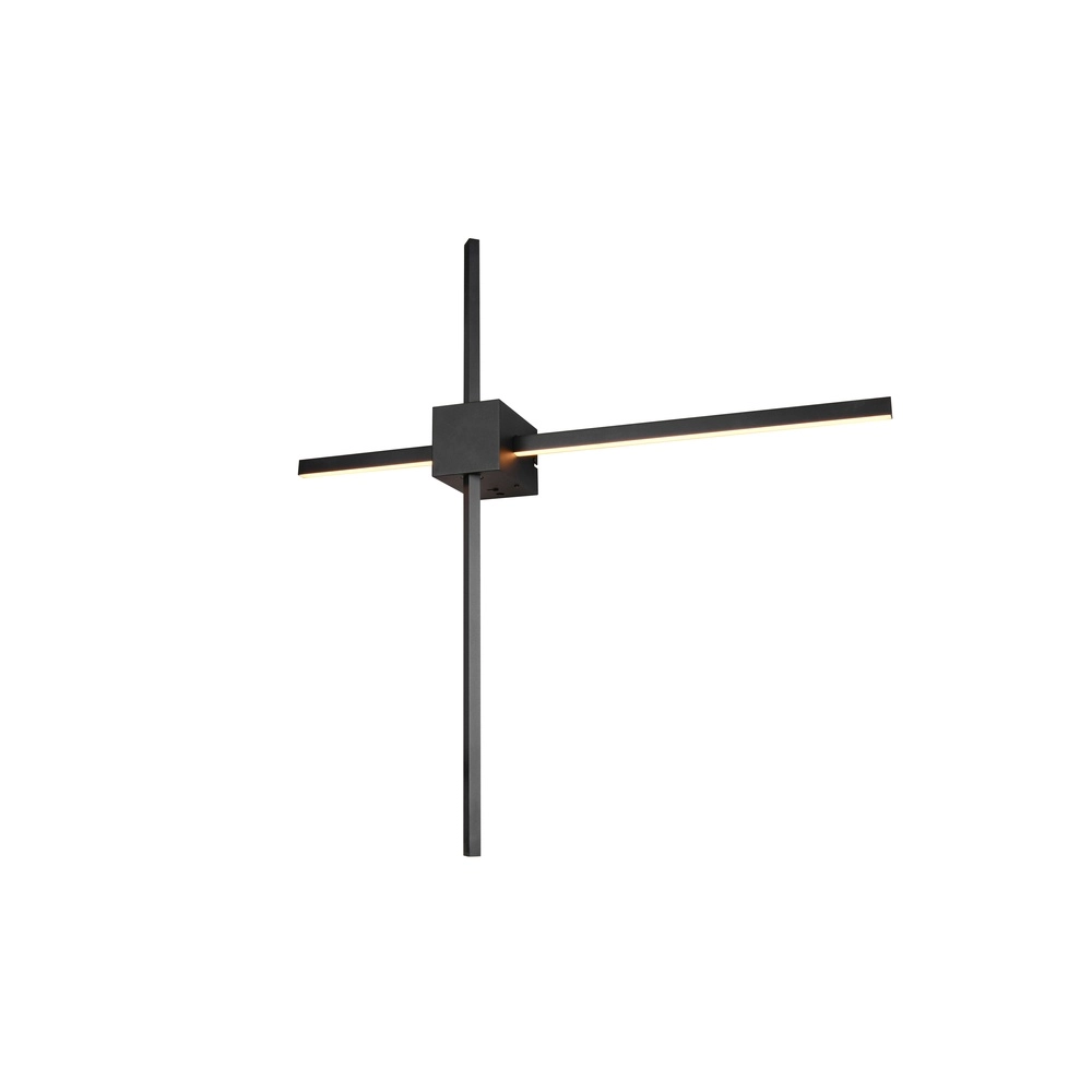 Moderne wandlamp Cassino zwart 67,5cm Trio 4017807683202