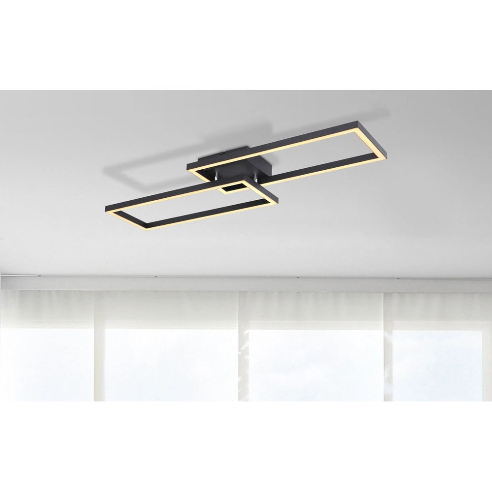 Design plafondlamp Tatjana zwart Globo 9007371427345