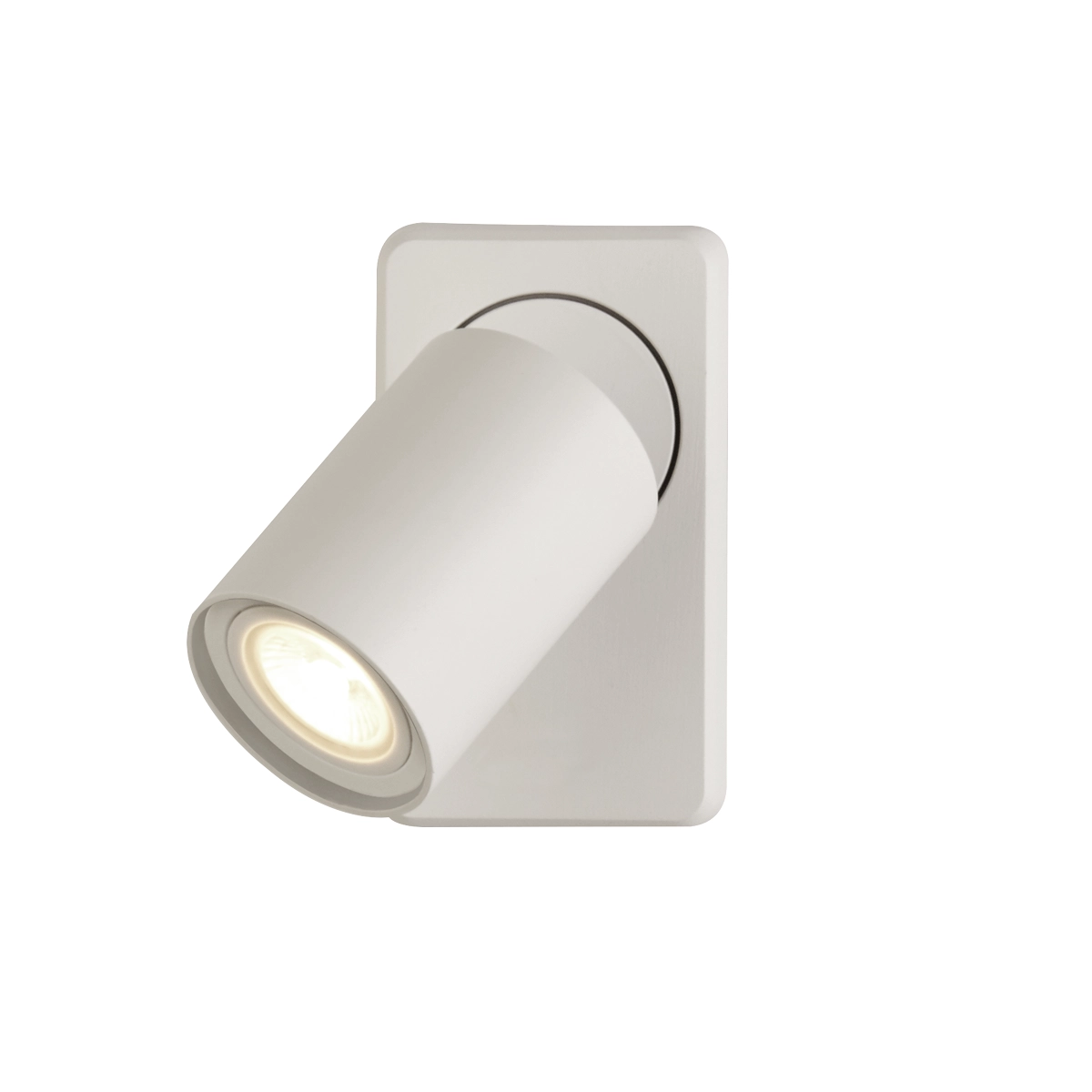 Plafondlamp Moon 1 rechthoekig wit