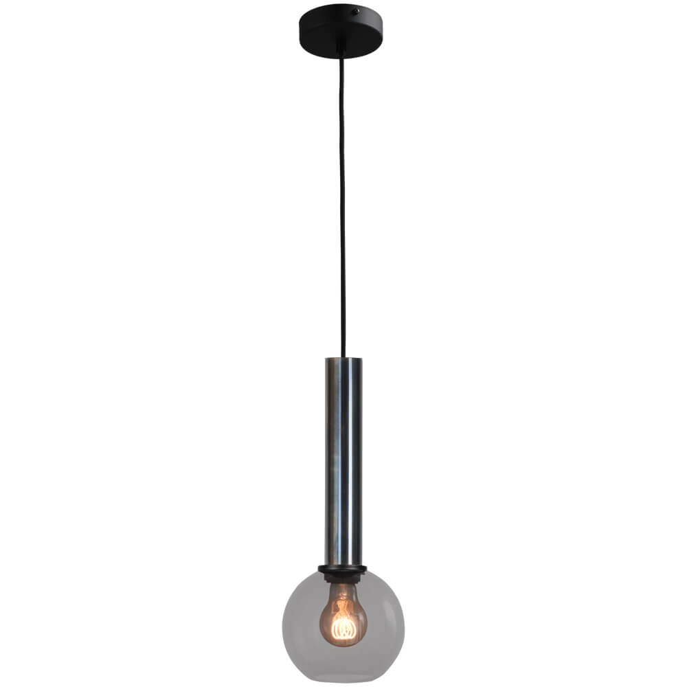 Hanglamp Ø 15cm Bella 2 Dappled oil met smoke glas