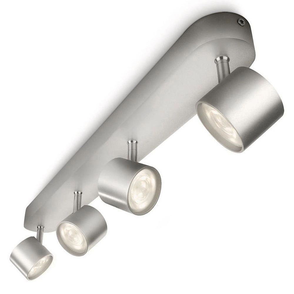Led plafondspot My Living Star 4-lichts metaalgrijs Philips 8718291444916