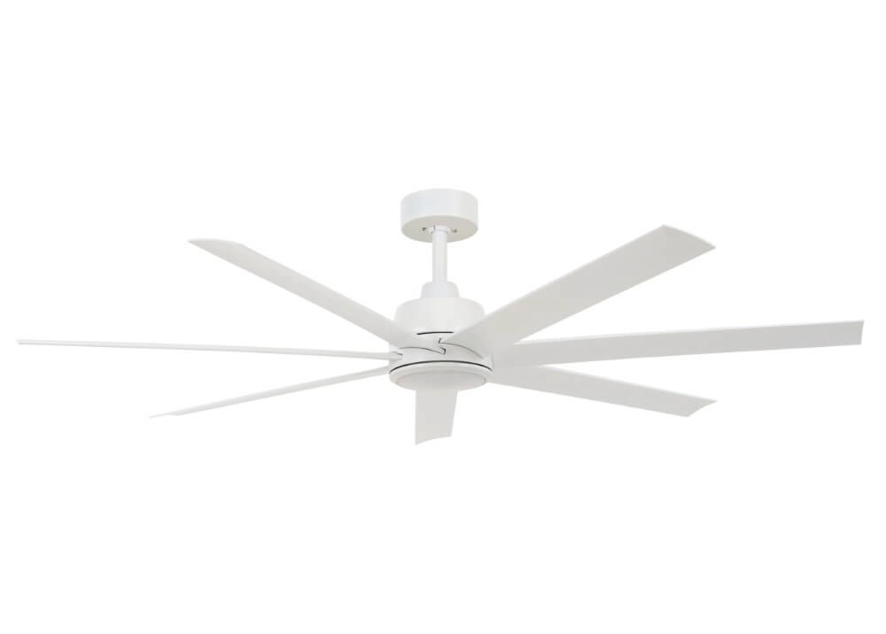 Plafondventilator wit Atlanta Led Ø 142cm IP55