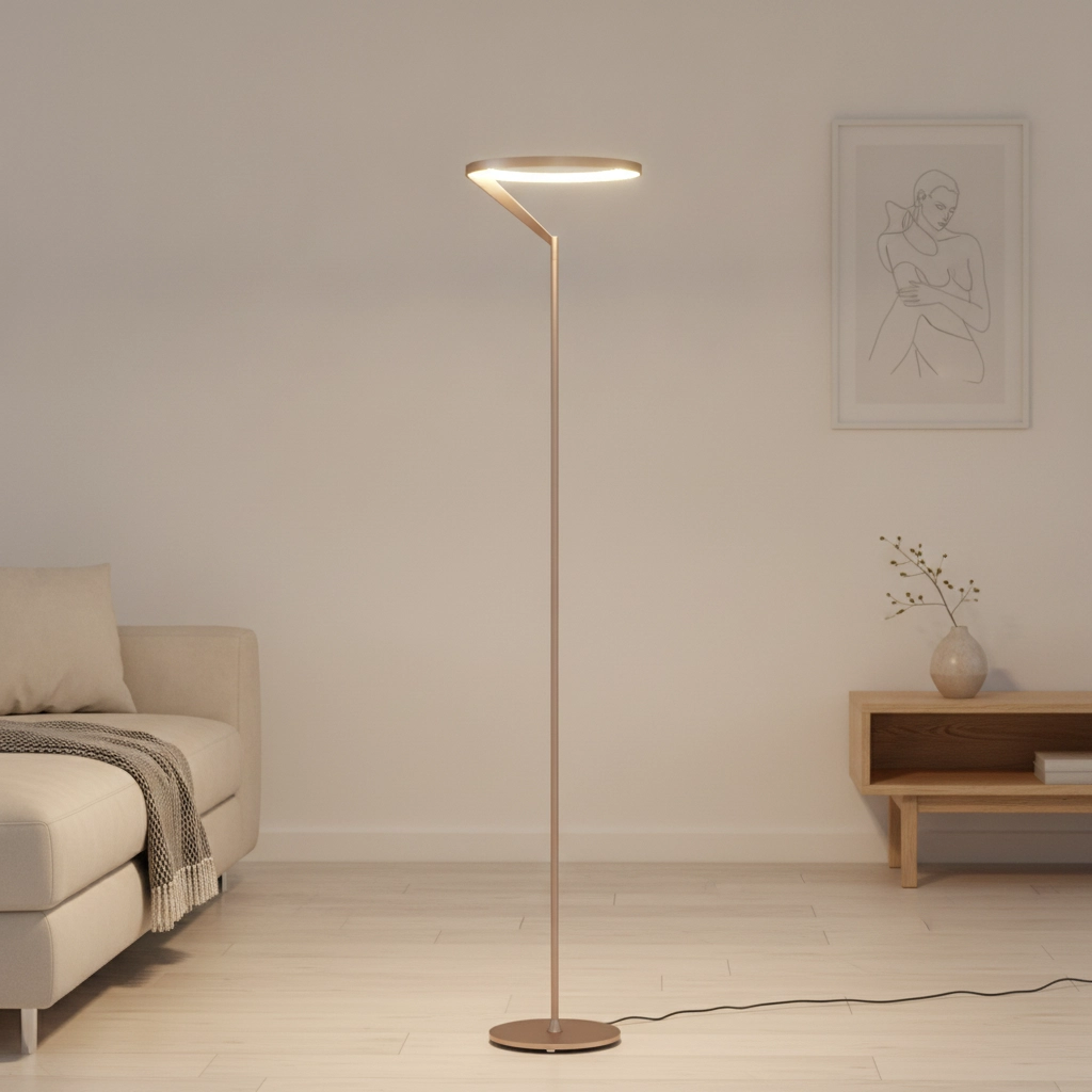 Vloerlamp Tilia mokka bruin