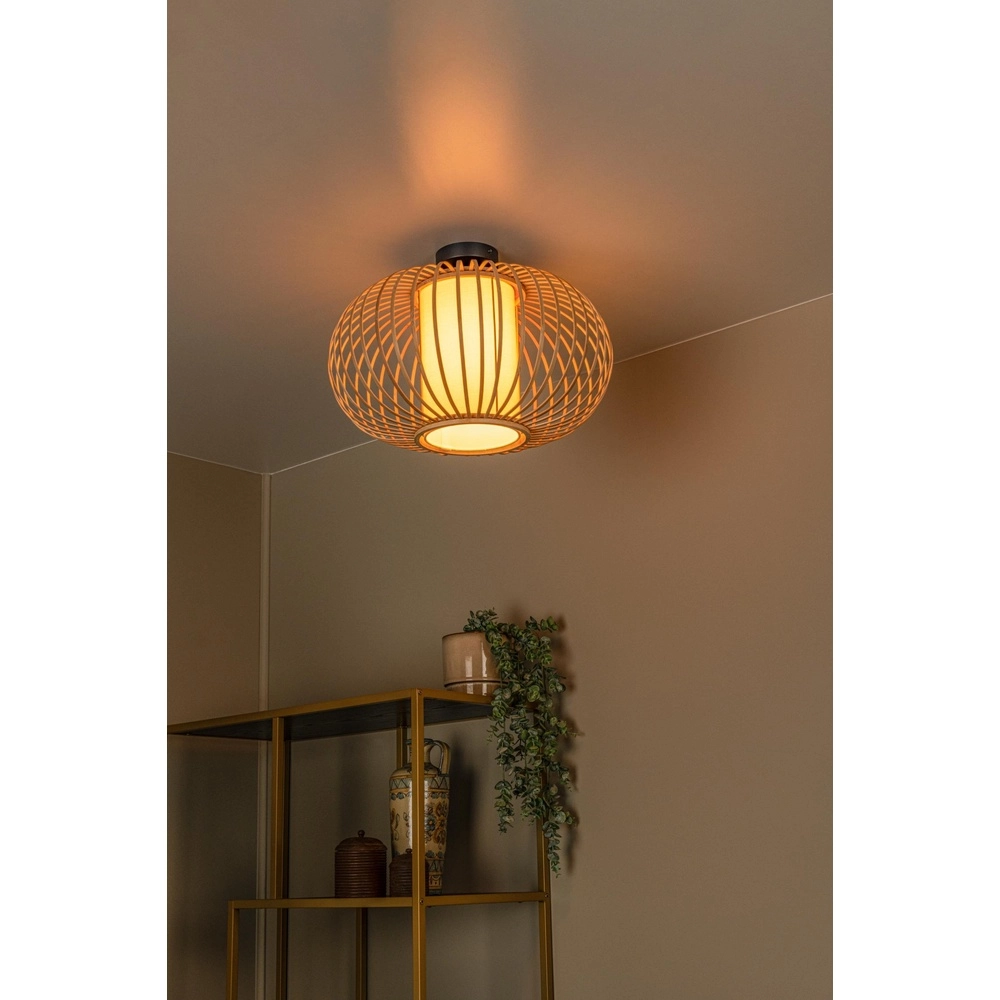 Plafondlamp Thuline houtlook Lucide 5411212051769