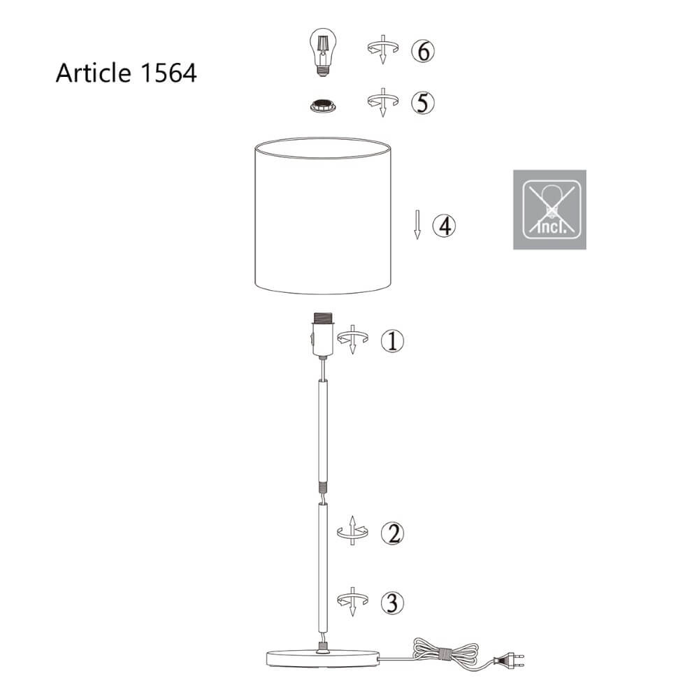 Vloerlamp Noor Steinhauer 8712746122145