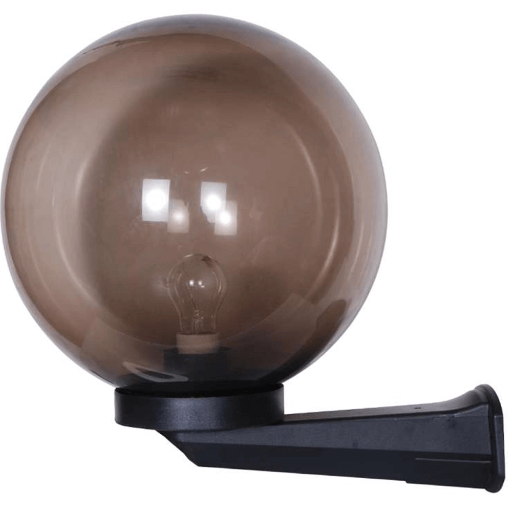 Bol lamp Bolano 25cm. muur smoke
