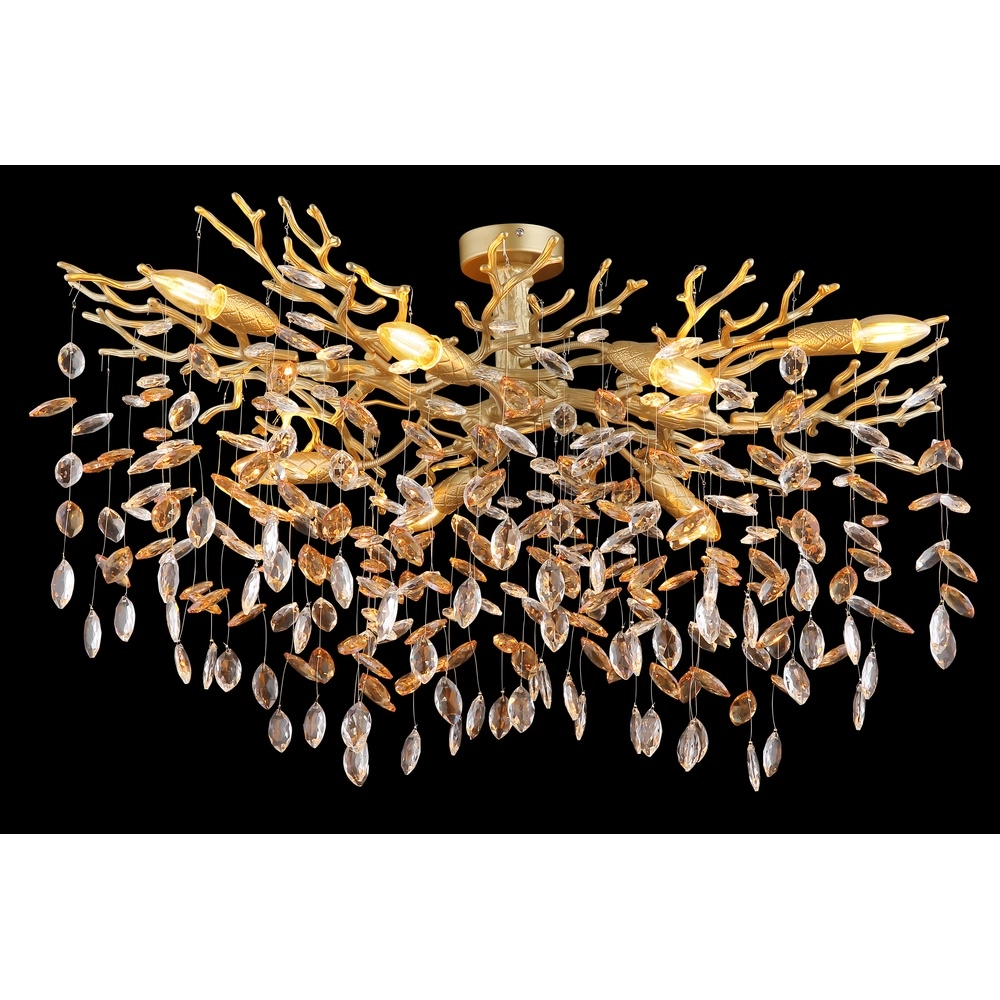 Plafondlamp Queena goud Globo 9007371522668