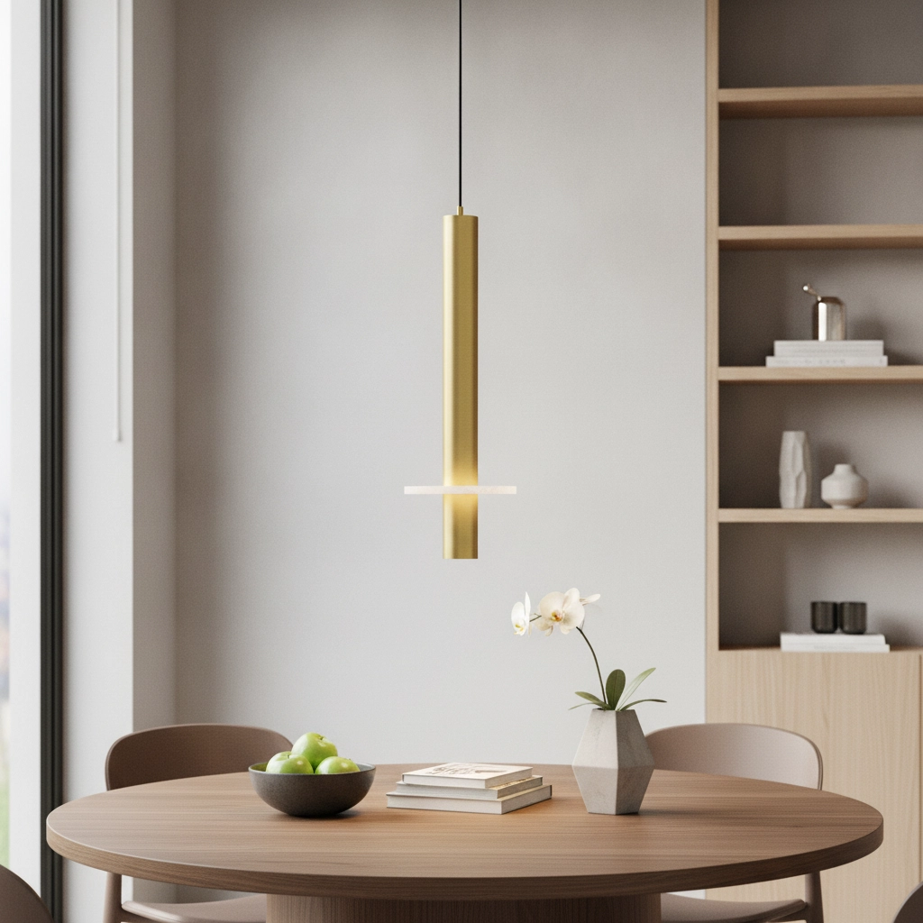 Design hanglamp Noemi goud met wit Ø 11cm
