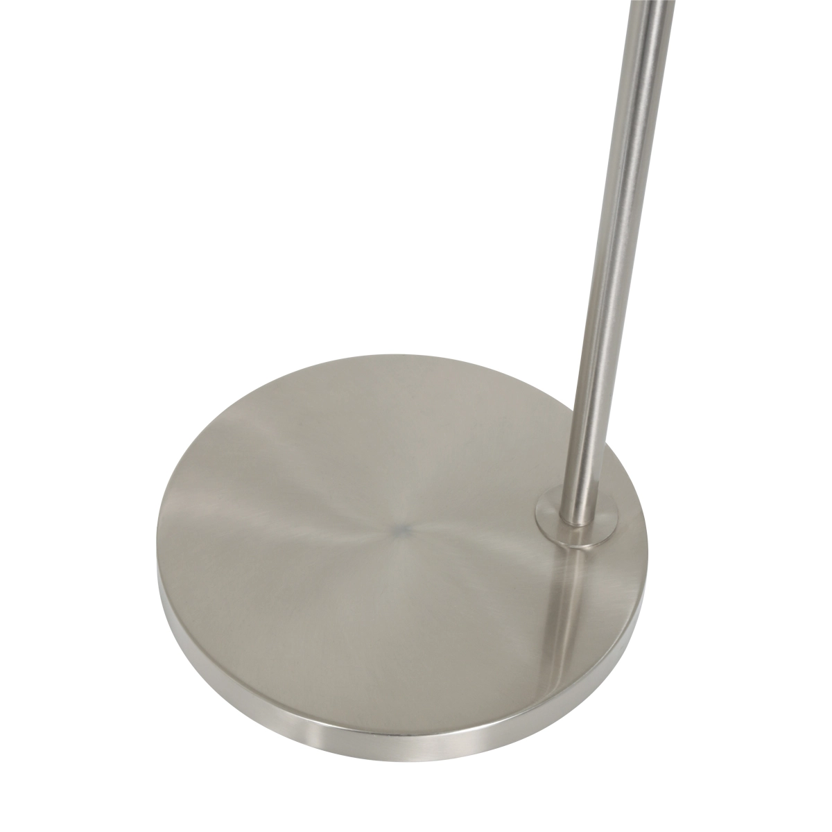 Vloer Leeslamp Prestige Chic RVS met 40cm taupe velourse kap Steinhauer 8712746145748