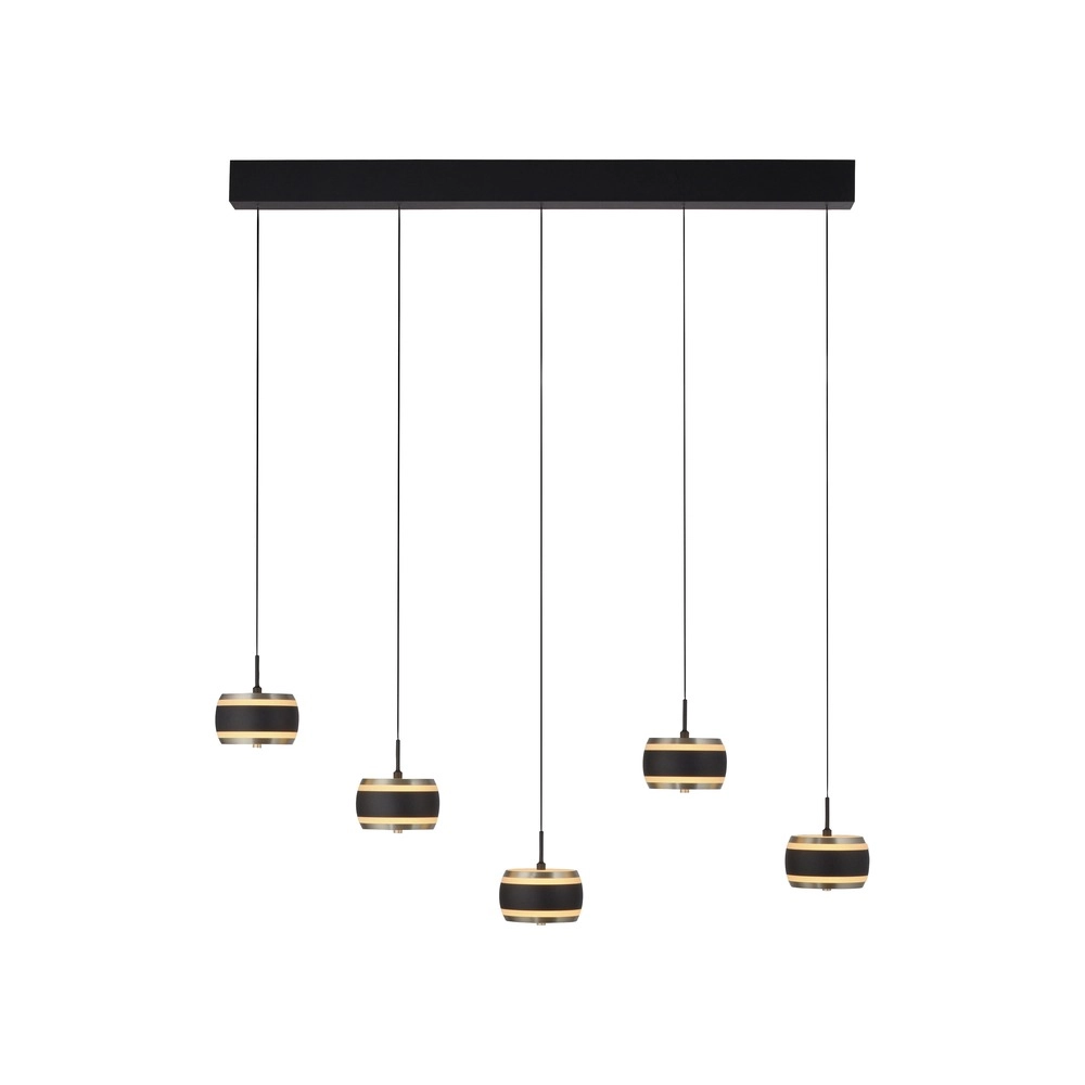 5L eettafel hanglamp Pure Falling Rings black pearl Paul Neuhaus 4012248396575