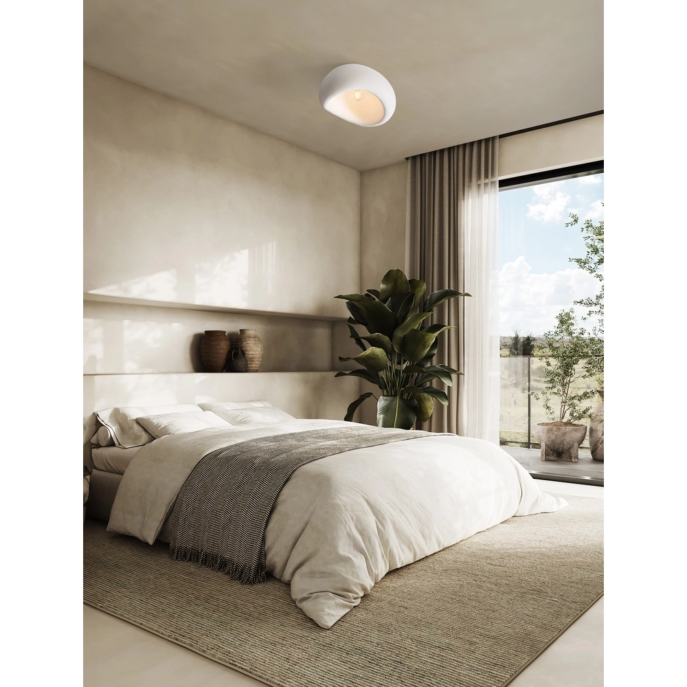 Natuurlijke plafondlamp Aere wit 50cm Lyora 5212017460813