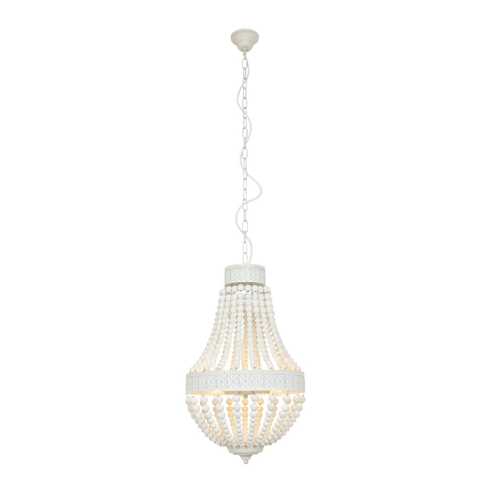 Witte kroondluchter Ella Ø 40cm Steinhauer 8712746132083