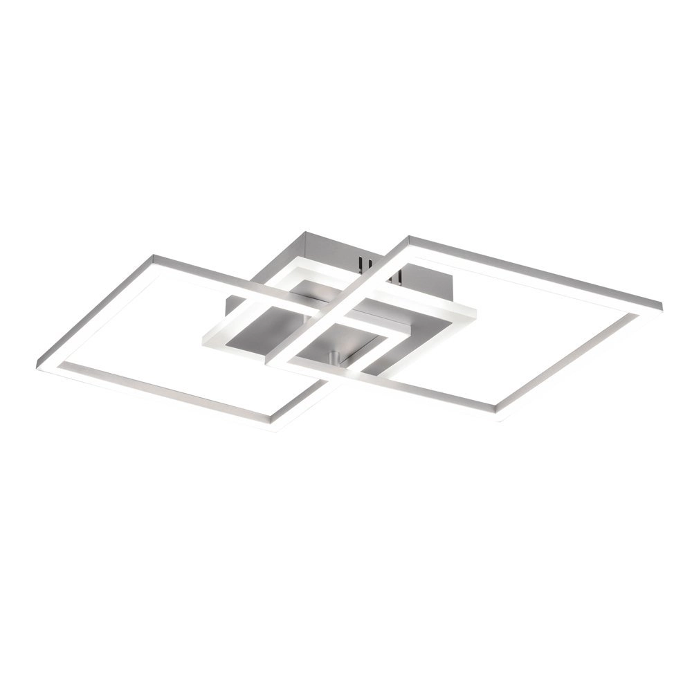 Vierkante plafondlamp Venida 57cm grijs Trio 4017807451092