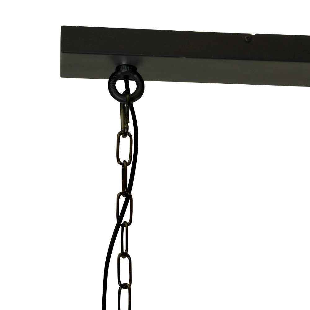 Eetkamerlamp Industria 2x27 2-lichts zwart met betongrijs Masterlight 8718121231457