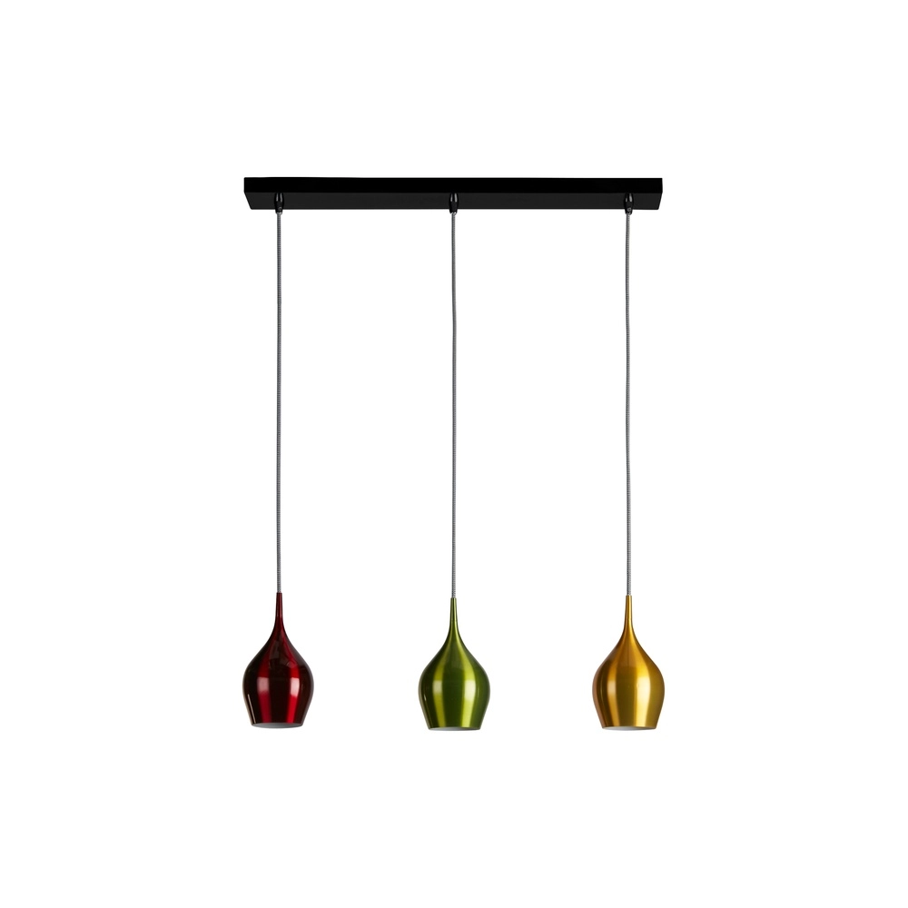 3-lichts hanglamp Vibrant gekleurd Searchlight 5053423295855