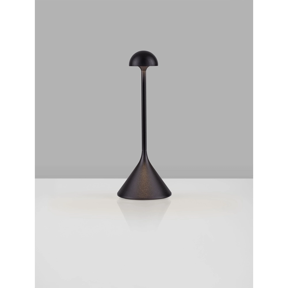 Tafellamp Dalt zwart oplaadbaar met USB Lyora 5212017477026