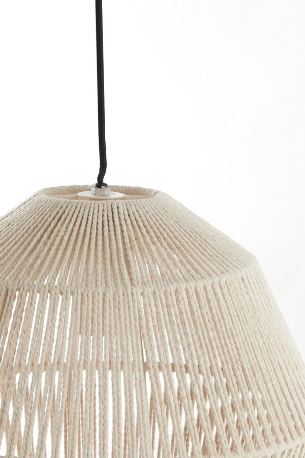 Scandinavische hanglamp Deya crème Ø 45cm Light & Living 8717807744960
