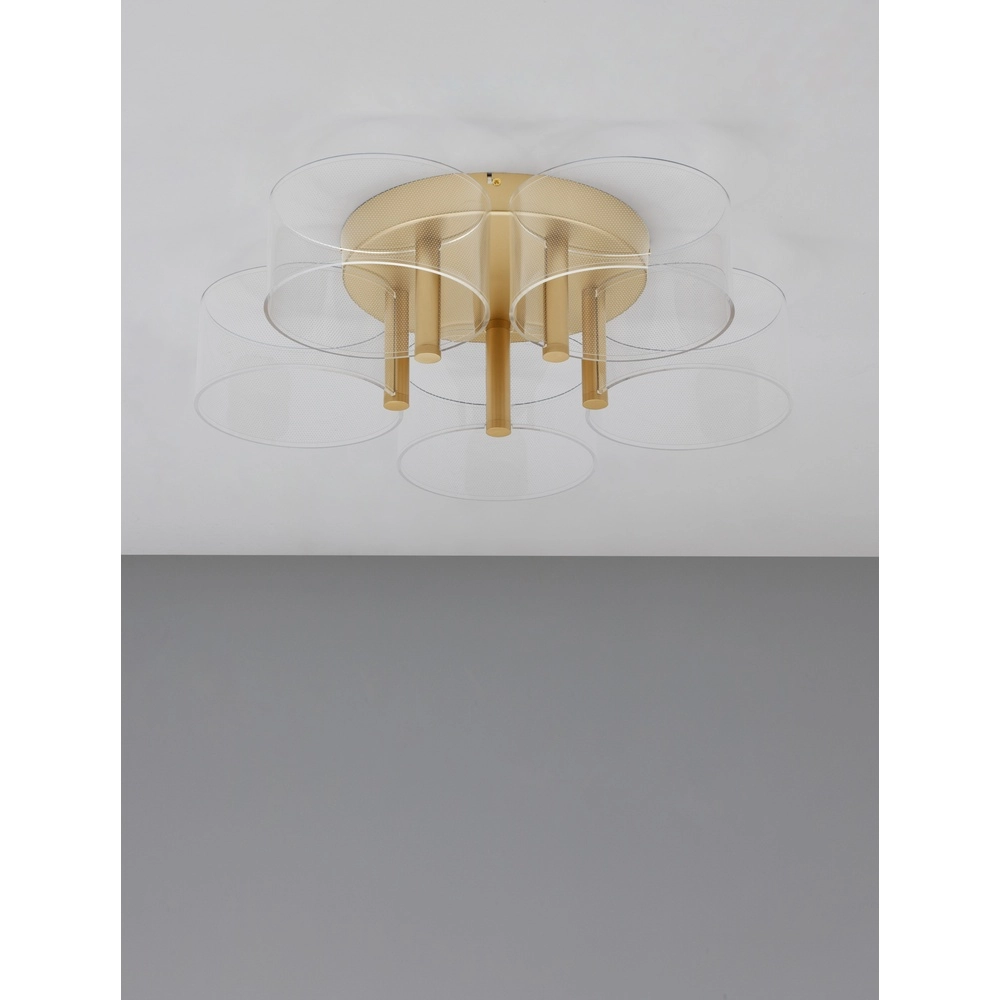 Design plafondlamp Gatlin goud Ø 56cm Lyora 5212017433503