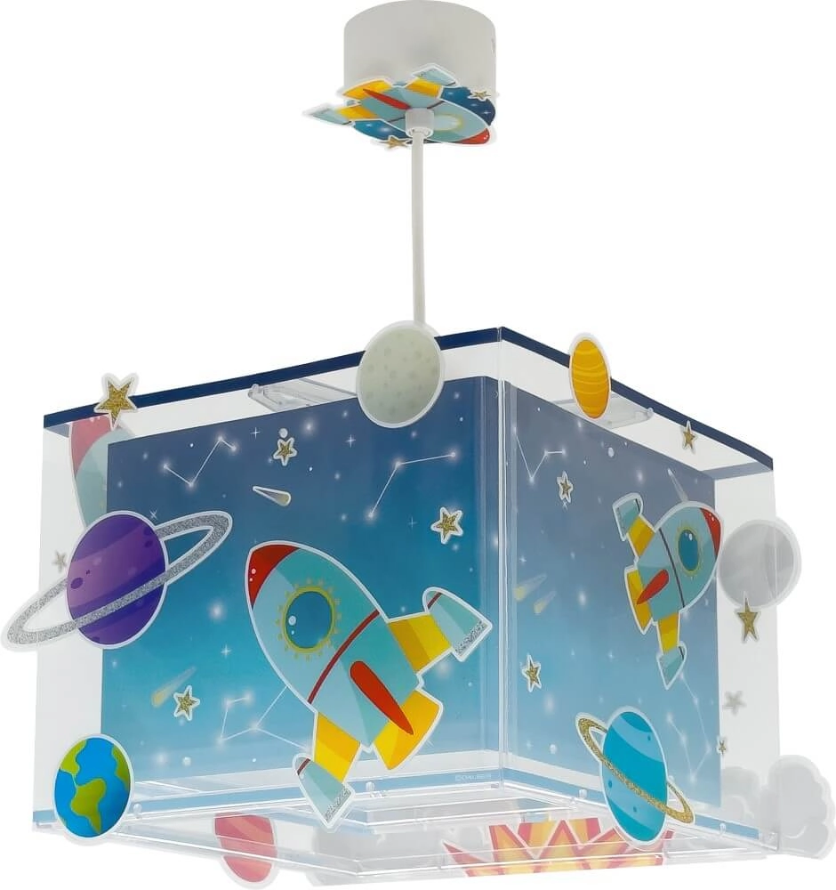 Hanglampje Rocket blauw met wit Dalber 8420406002897