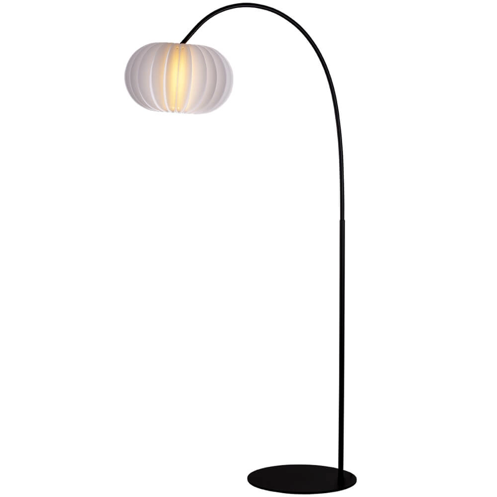 Design booglamp Arena met witte kap