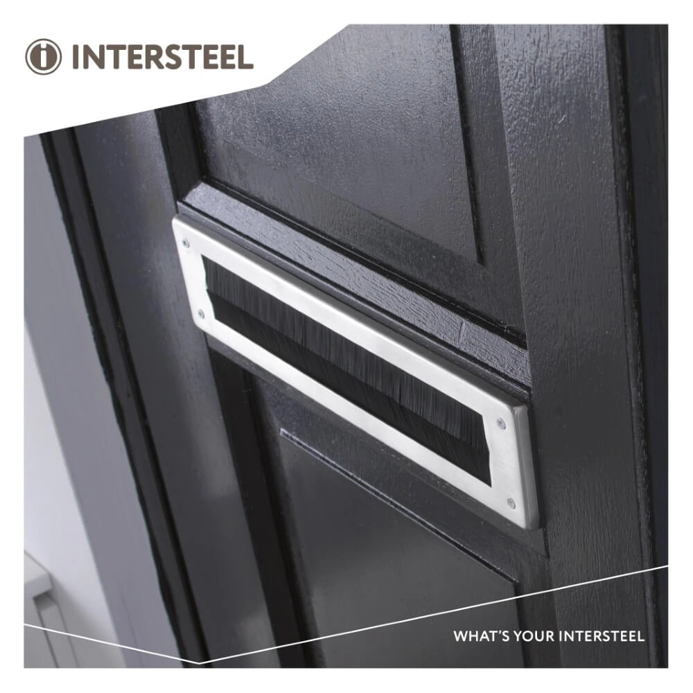 Tochtwering Posta recht RVS Intersteel 8714186127506