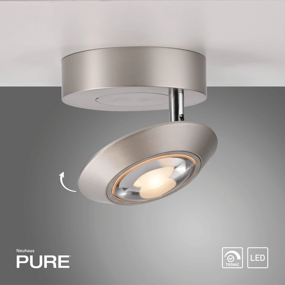 Led plafondspot Pure Oculis Diamond grey Paul Neuhaus 4012248397060