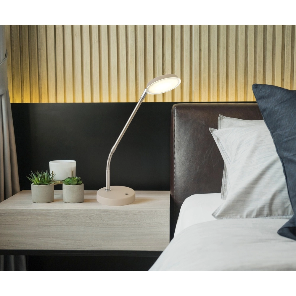 Bureaulamp Silvio zand bruin Globo 9007371593033