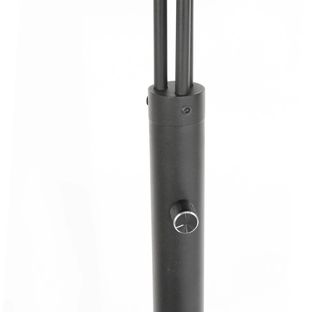 Vloerlamp Sparkled light met zwarte kappen Steinhauer 8712746175646