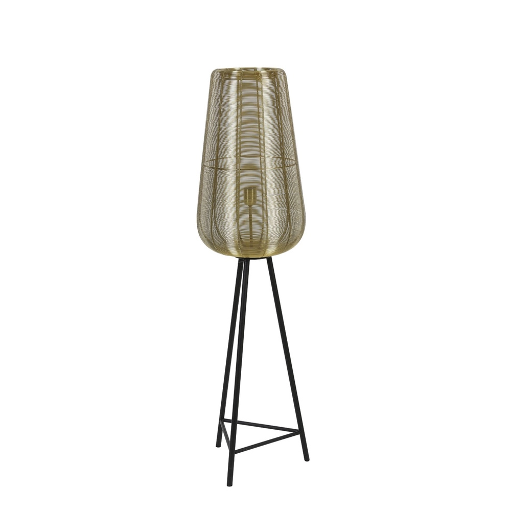 Tripod vloerlamp Adeta goud 135cm Light & Living 8717807601294