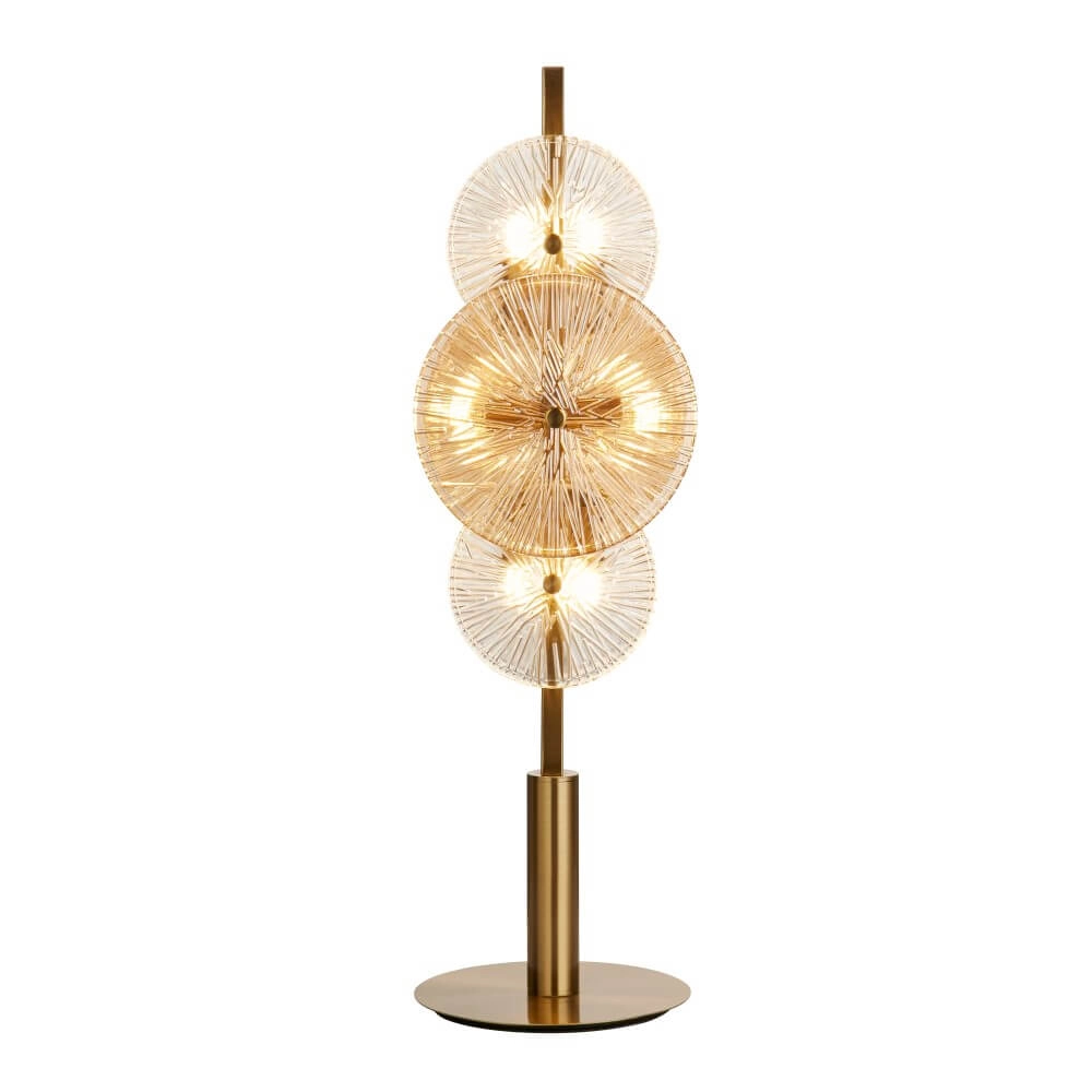 Gouden tafellamp Wagon Wheel 66cm hoog Searchlight 5053423248264