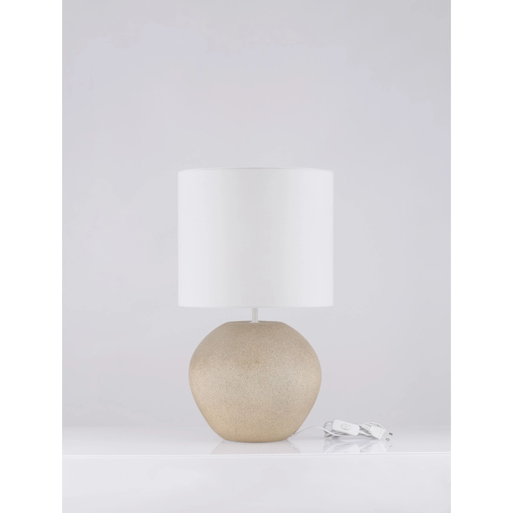 Tafellamp Mizu crème met witte kap Lyora 5212017468901