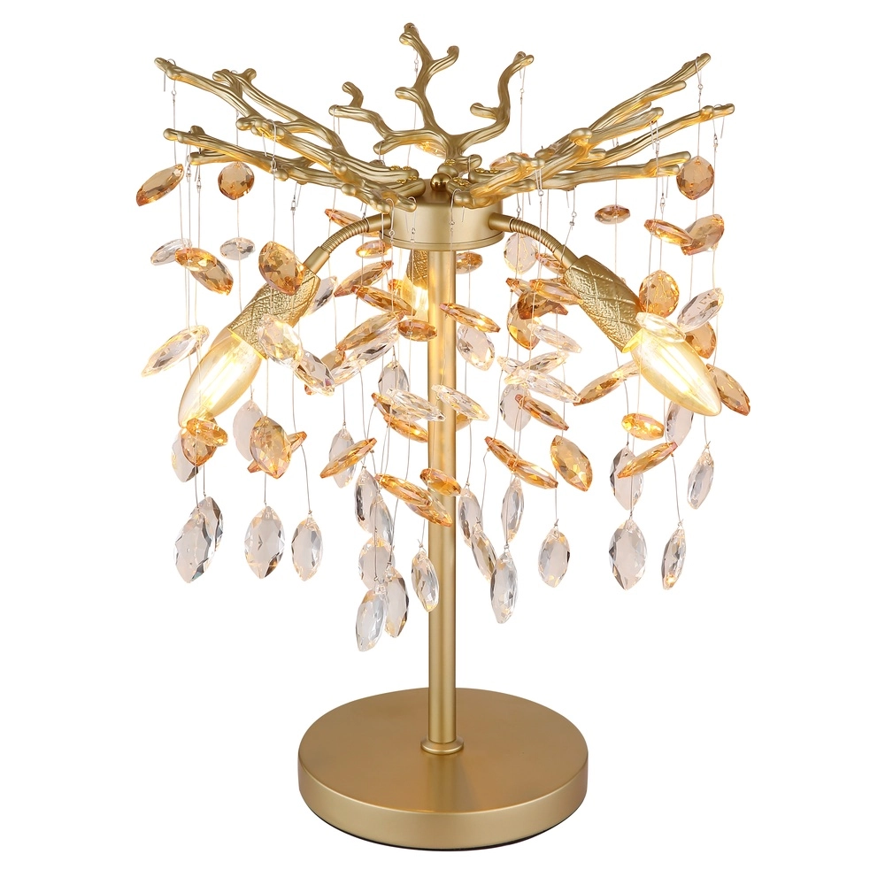 Tafellamp Queena goud Ø 36cm