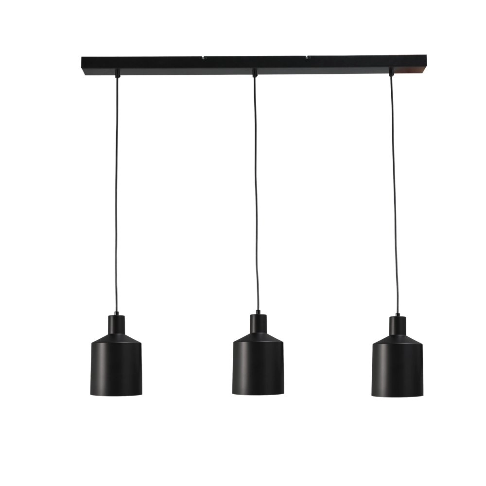 Eetkamerlamp Boris Concepto 3x14 zwart