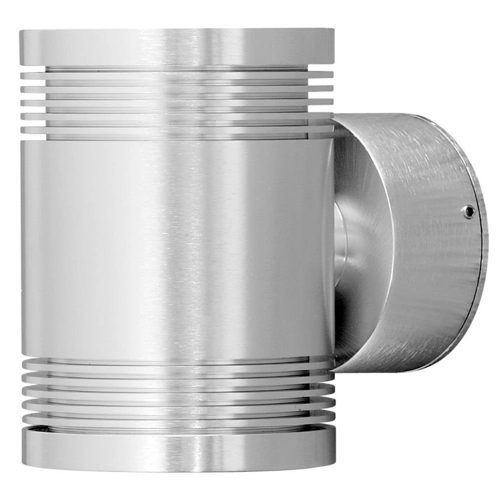 Led wandspot Monza 2x6w - 3000K 14cm metaalgrijs