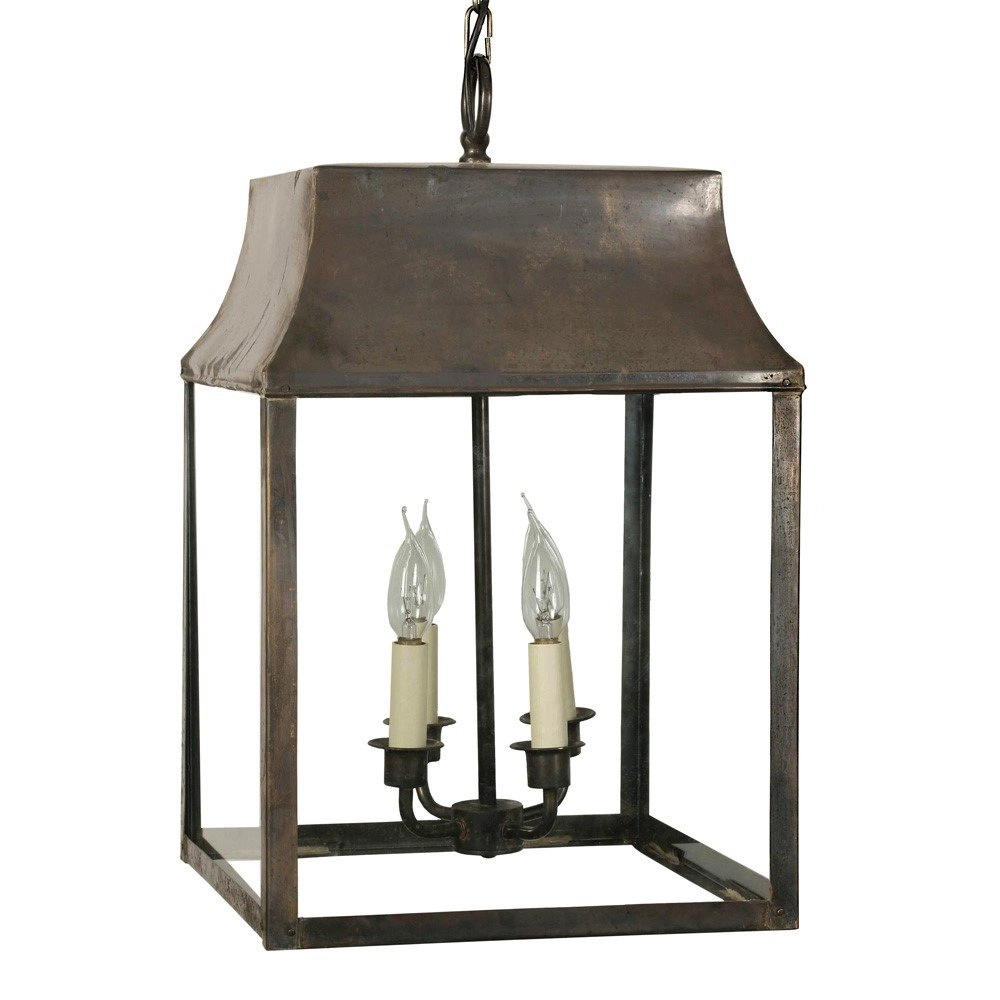 Landelijke hanglamp Strathmore L antiek koper (ANT)
