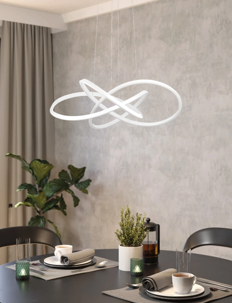 Design hanglamp Riaza wit Ø 90cm hoogte verstelbaar Stars of Light 9008606357703