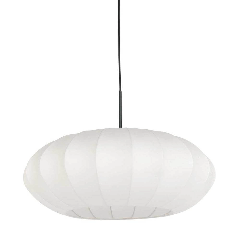 Hanglamp Sparkled Light zwart met witte kap