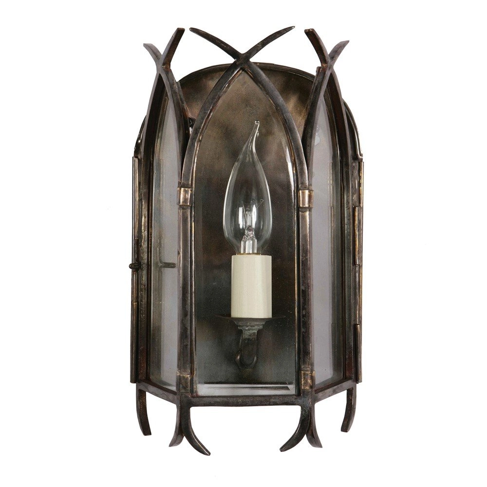 Antieke muurlamp Gothic 28cm