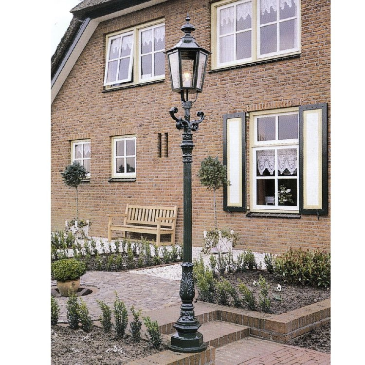 Nostalgische tuinlamp Hannover zwart KS verlichting 8714732080408